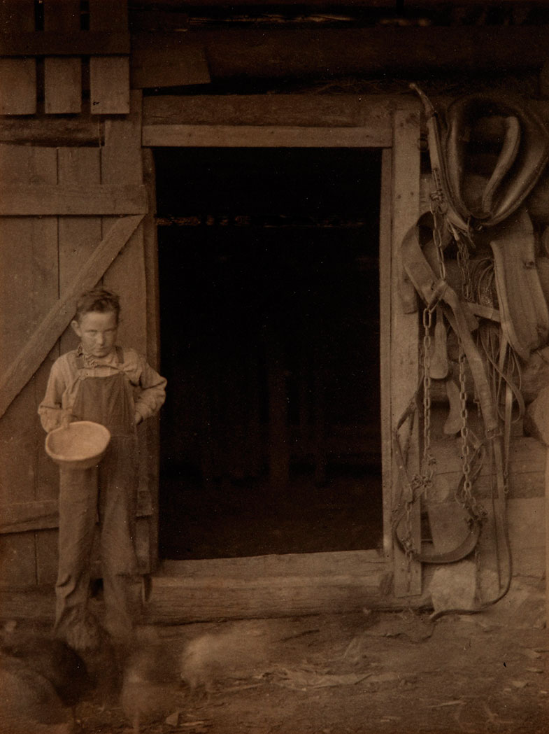 Boy at stable door (Мальчик у двери в конюшню)