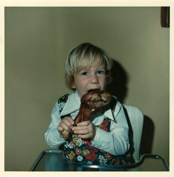 American - Untitled / Boy with piece of meat (Без названия / Мальчик с куском мяса), 1970s