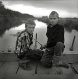 Sasha and Lyosha on the Khotylevsky bridge