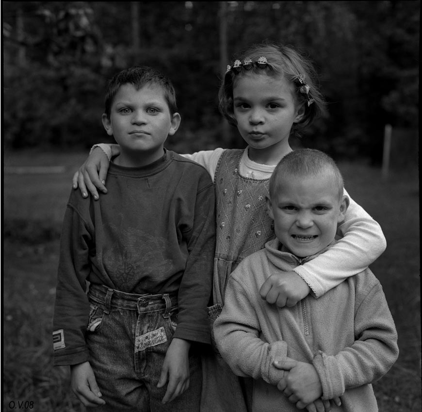 Сергей, Илья и Вика в летнем лагере «Березка» (Sergey, Ilya and Vika in Berezka young camp), 2008