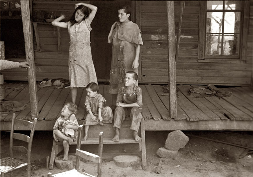 Children of sharecropper Frank Tengle (Дети испольщика Френка Тингла), Summer 1936