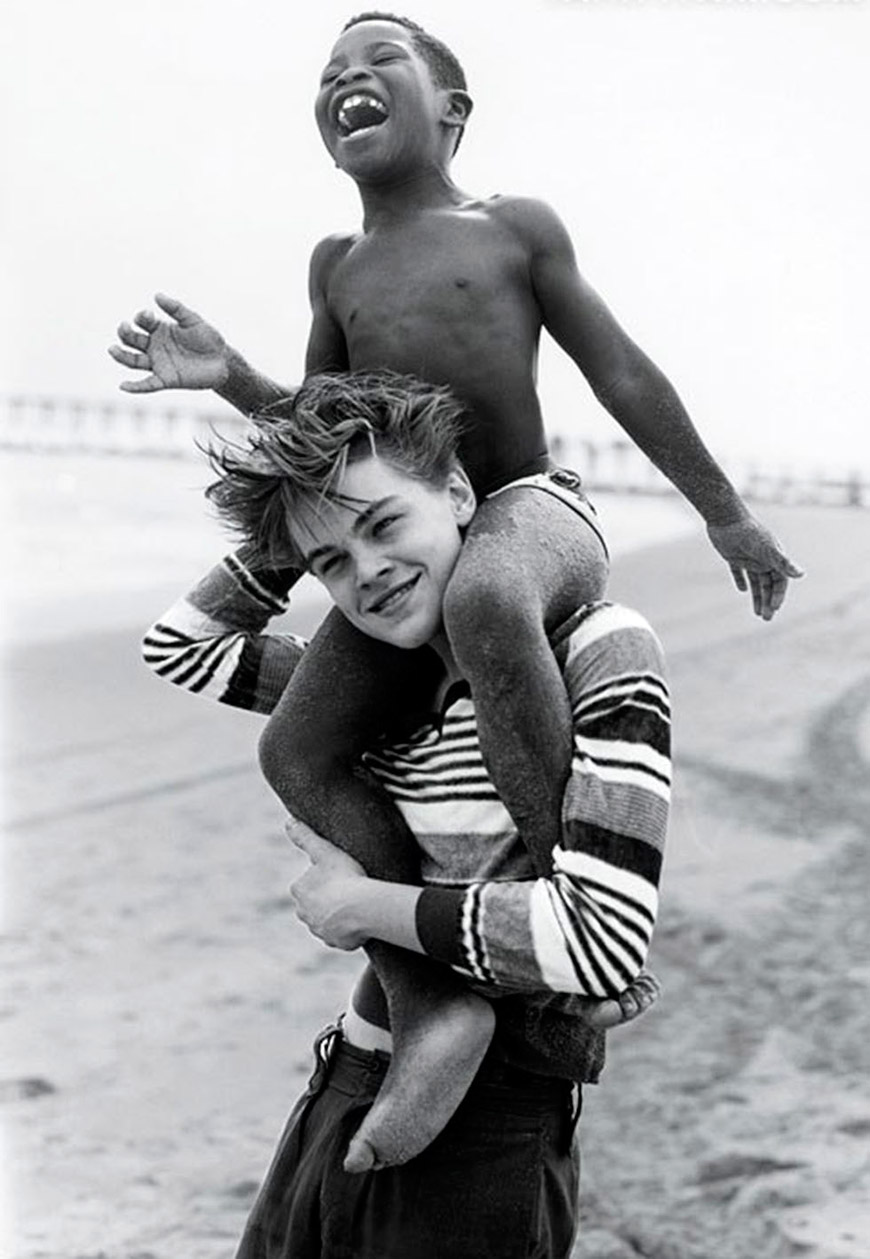 Leonardo DiCaprio and boy (Леонардо ДиКаприо и мальчик), 1994