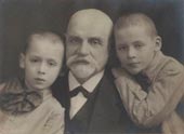 Grandfather with grandchildren