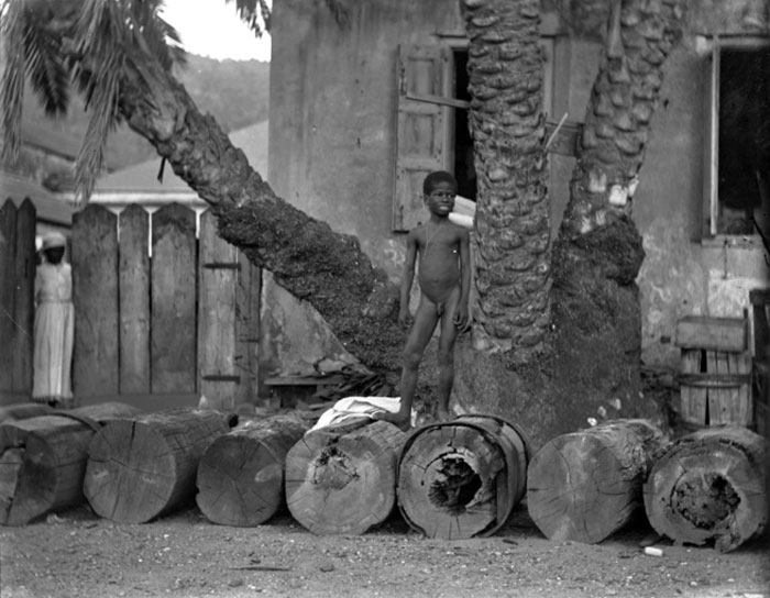 Naked boy standing on logs (Нагой мальчик, стоящий на брёвнах), 1897-1912