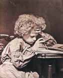 A boy studying