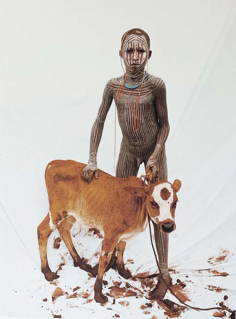 Boy with Calf (Мальчик с телёнком), 1996