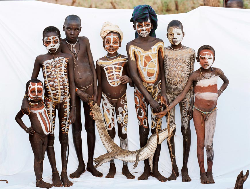 Young boys, The Surma People (Мальчики. Племя Сурма), 1996