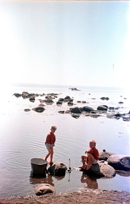 Дети, играющие на пляже (Children playing on the beach), 1950-е