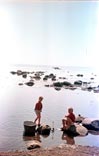 Children playing on the beach