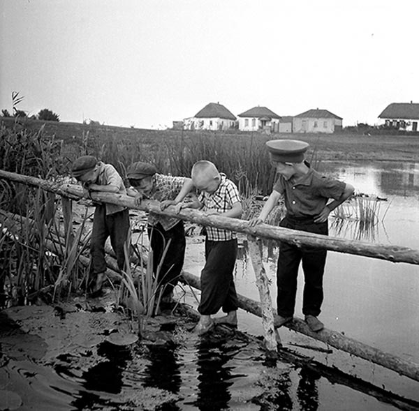 На мосту (On a bridge), 1950-е