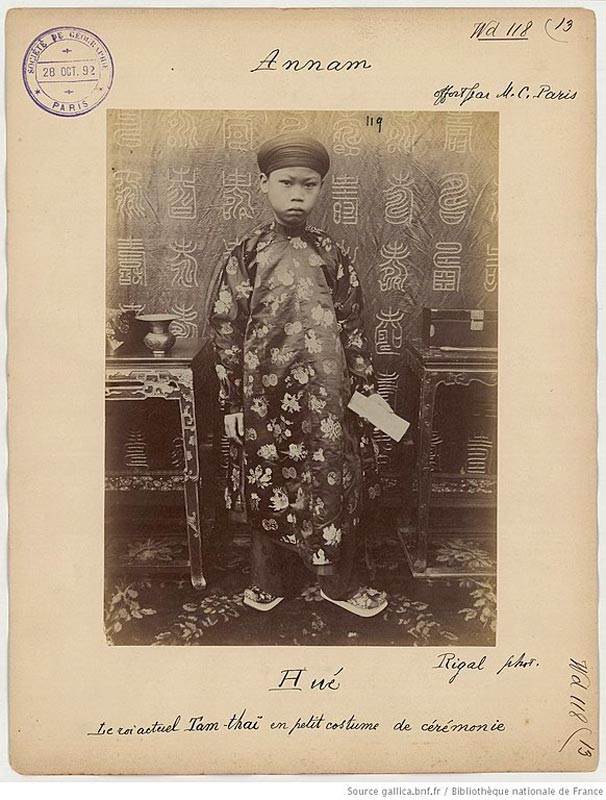 Le portrait du jeune roi d'Annam, Tam-thaï (Портрет юного короля Аннама Там-тай), 1892