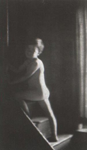 Nude boy on stairs (Голый мальчик на лестнице), c.1921