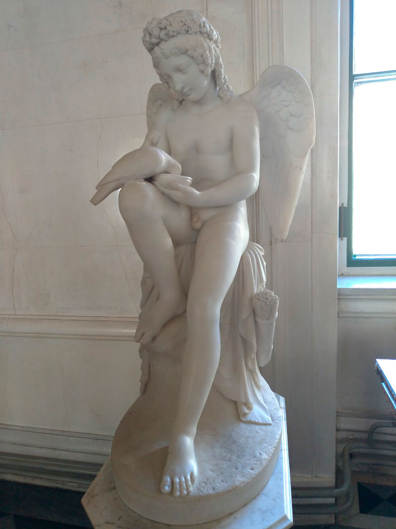  Cupid with doves (Купидон с голубями), c.1848