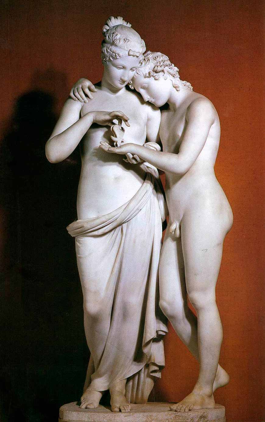 Cupid and Psyche Standing (Стоящие Амур и Психея), 1796-1800