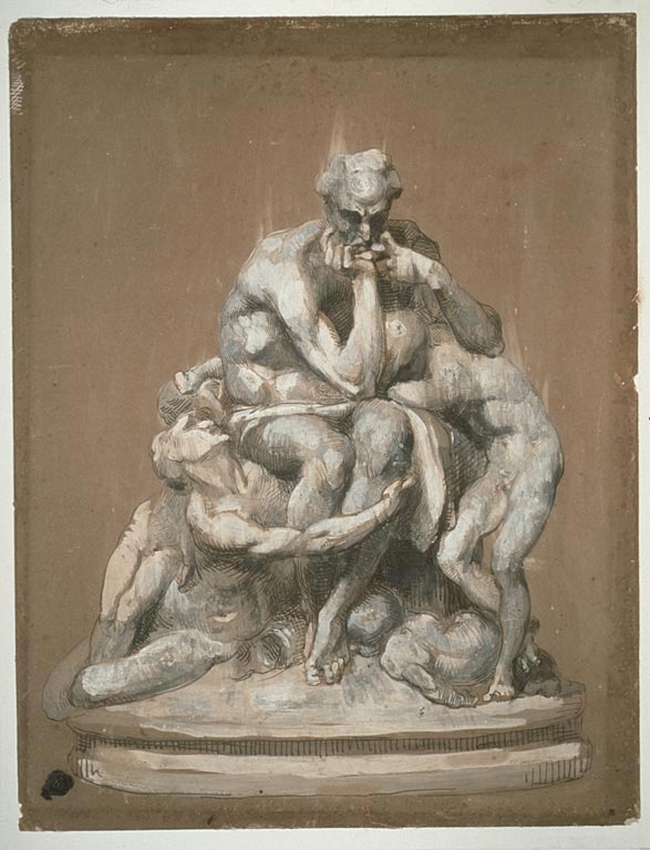 Study for the sculpture «Ugolino and His Children» (Эскиз статуи «Уголино и его сыновья»), 1860