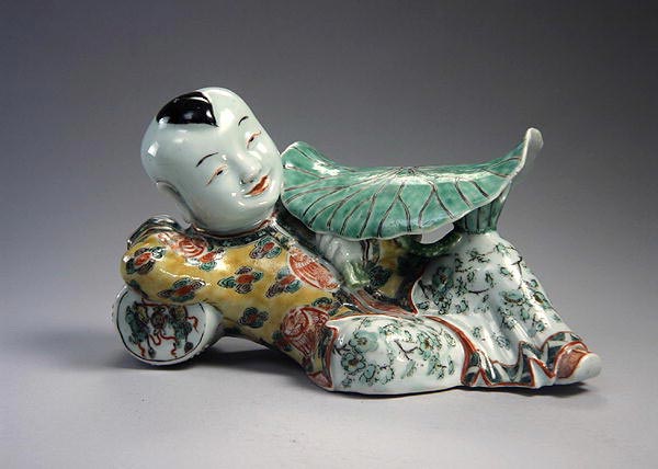 Figure of a Recumbent Boy (Фигурка лежащего мальчика), Kangxi period (1662-1722)