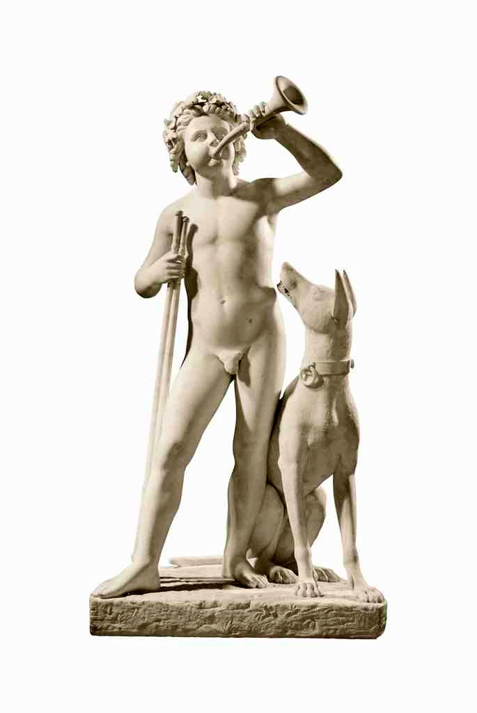 A Boy and Dog / Hunter's Horn (Мальчик и собака / Охотничий рог), 1854