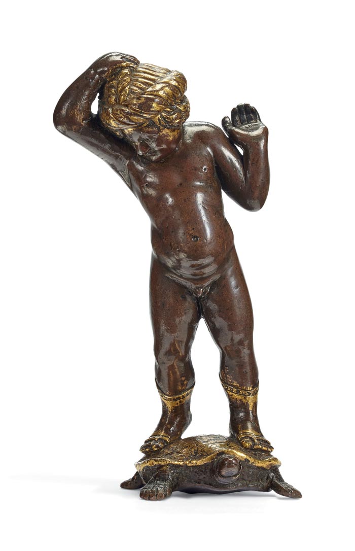 Putto standing on a tortoise (Путто, стоящий на черепахе)