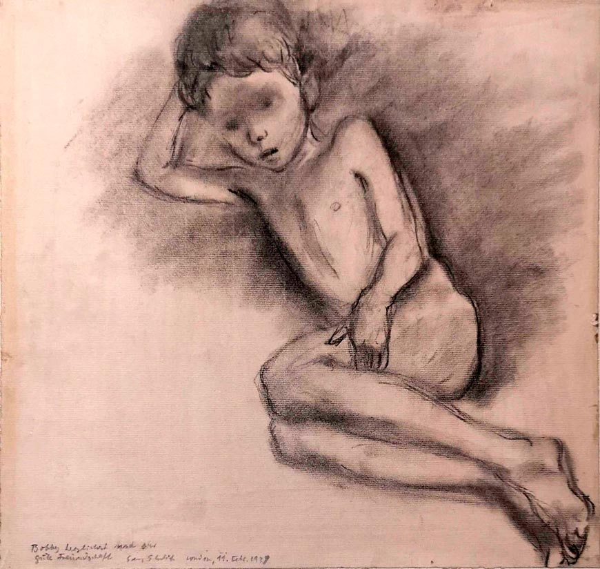 Study of a nude boy (Эскиз голого мальчика), 1939