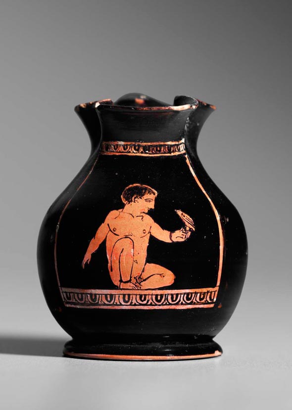 Boy holding his pet bird (Мальчик, держащий птенца), c.420 B.C.