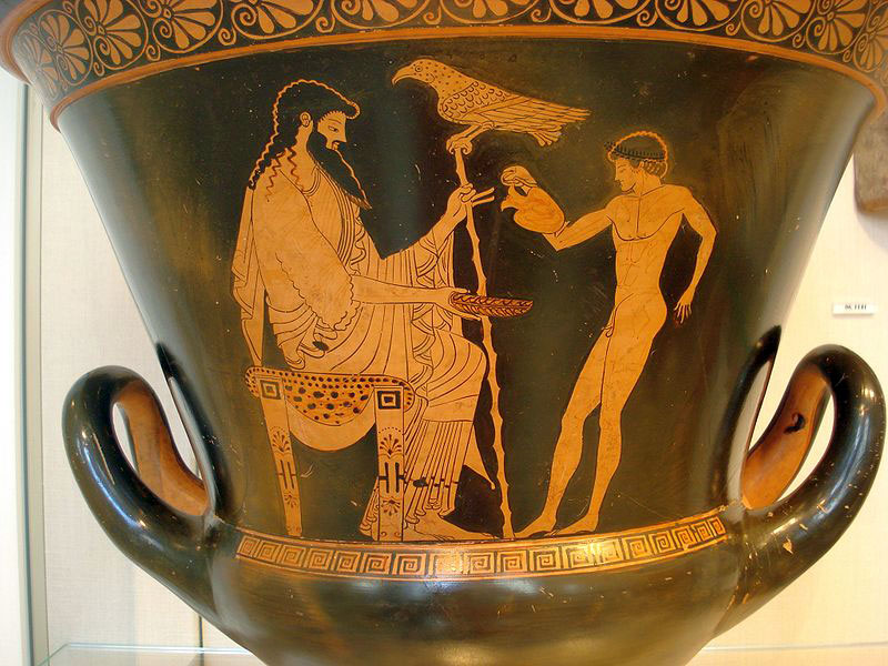 Ganymede pouring Zeus a libation (Ганимед предлагает Зевсу выпивку)