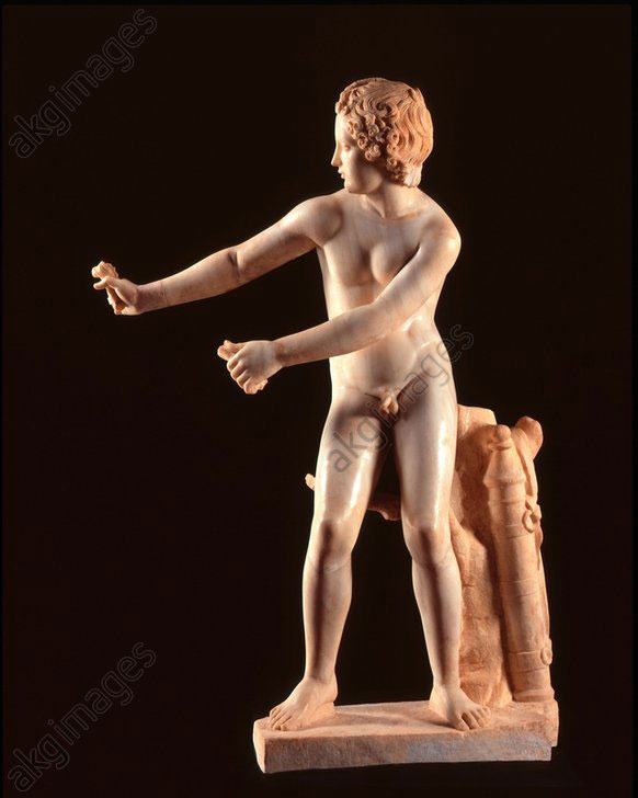 Eros drawing his bow (Эрот, натягивающий лук), 2nd half of IV B.C.