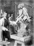 Sculptor Wilhelm Haverkamp in the Villa Strohl-Fern (Скульптор Вильгельм Хаверкамп на вилле Штрол-Ферн), 1891