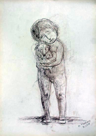 Maльчик co щeнкoм (Boy with Puppy), 2008