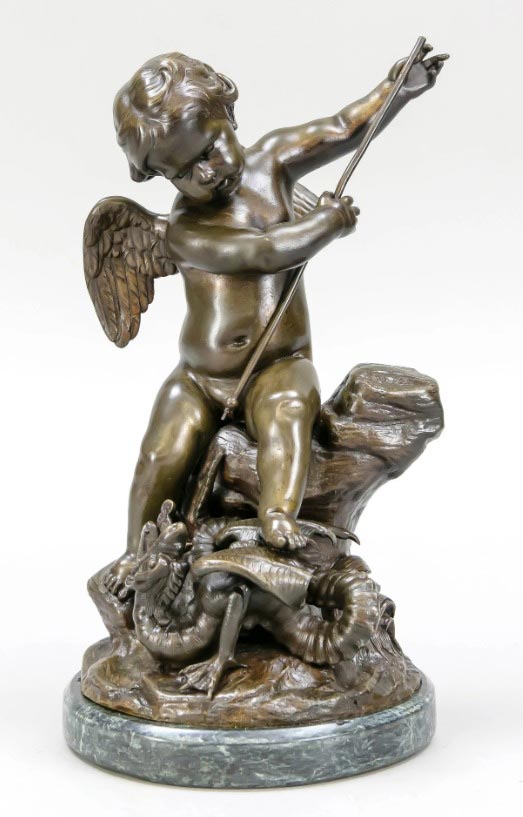 Cupid fighting a dragon (Купидон, борющийся с драконом)