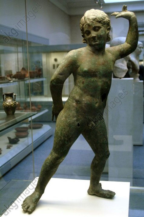 Dancing child, perhaps Cupid (Танцующий ребёнок, возможно Купидон), 10–100 A.D. 