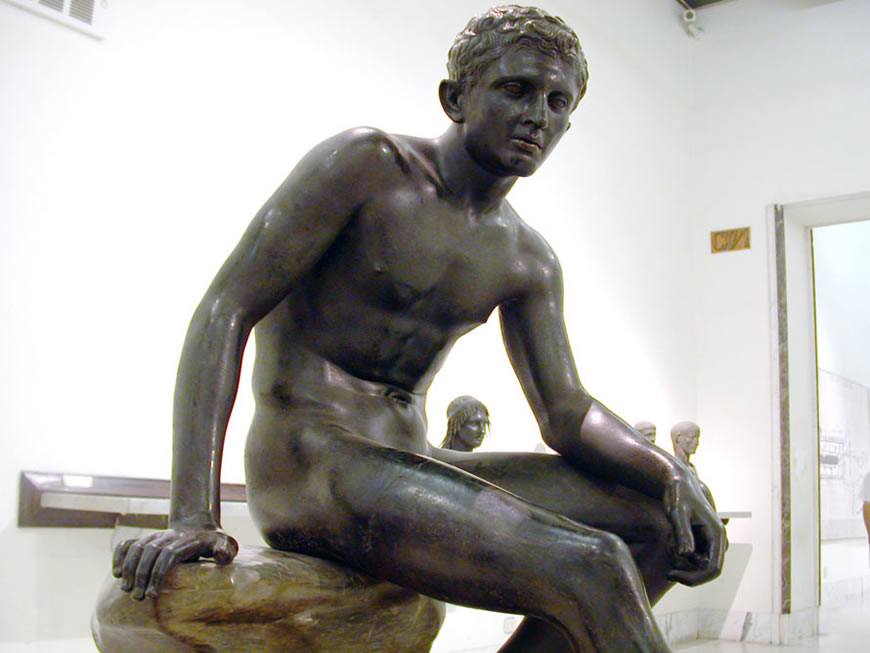 Seated Hermes (Сидящий Гермес), before 79 A.D.