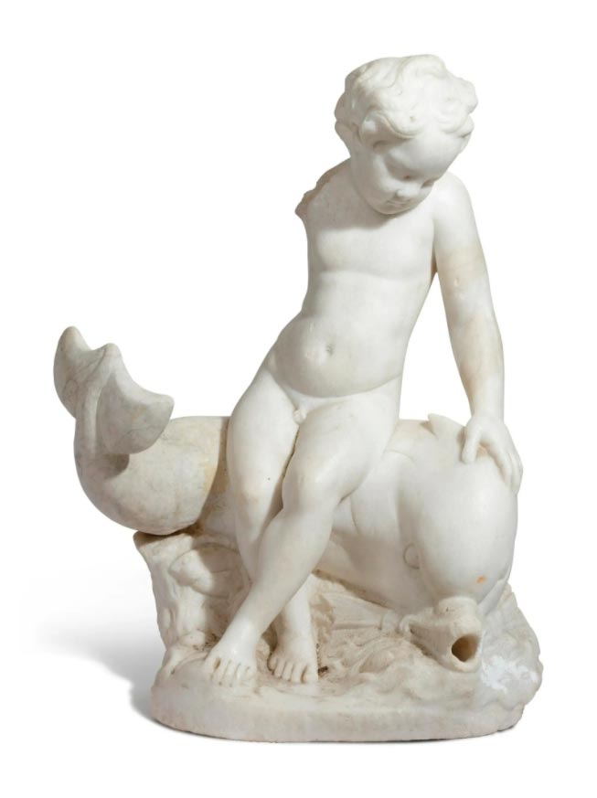 Eros riding a dolphin (Эрос верхом на дельфине), I-II