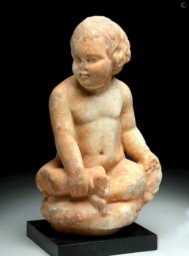 Seated boy with grapes (Сидящий мальчик с виноградом), 100-200