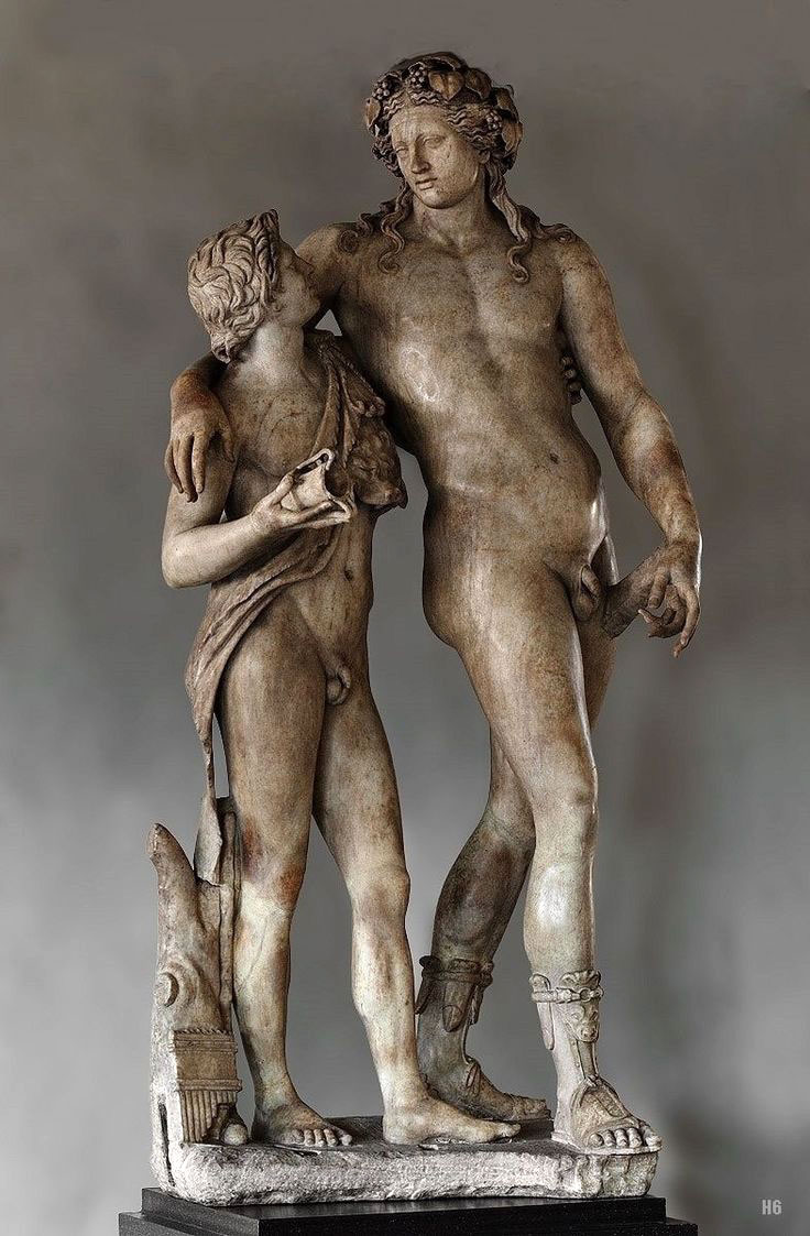 Dionysus and Satyr/Ampelos (Дионис и Сатир/Ампел), c.120-140