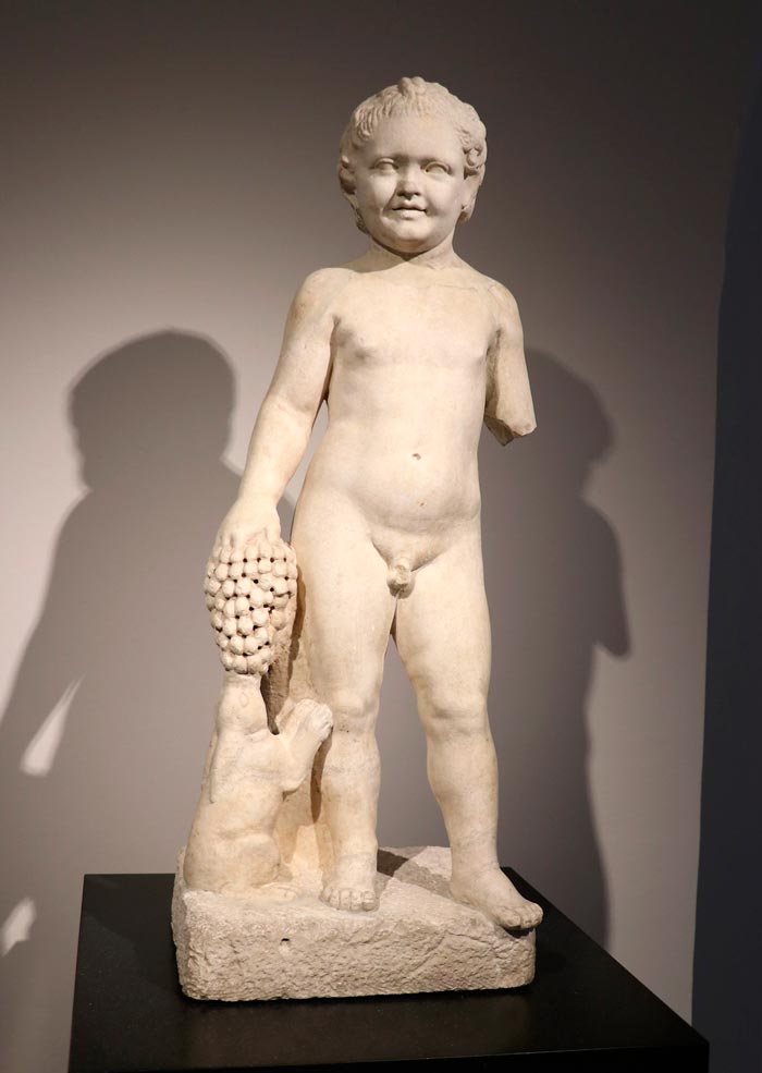 Standing Boy with Grapes and Hare (Стоящий мальчик с виноградом и зайцем), I A.D.