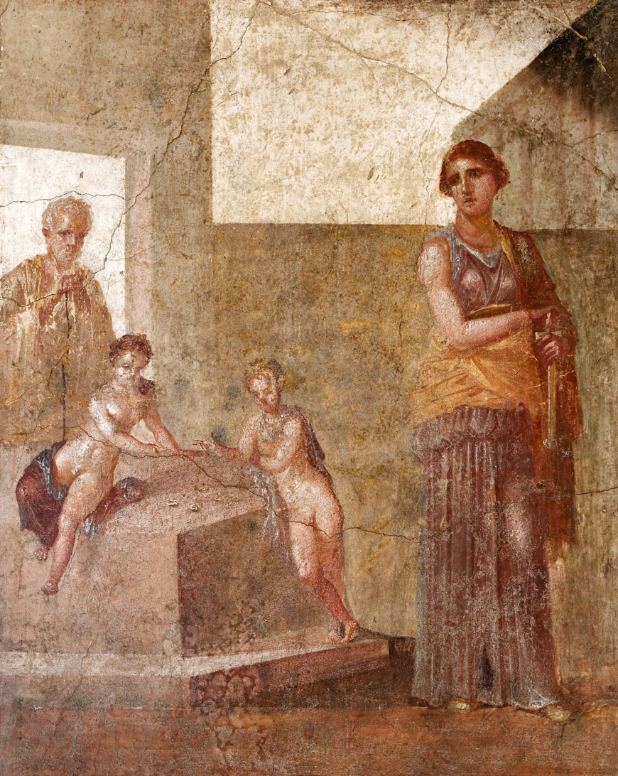 Medea plans the murder of her children, who are playing knucklebones (Медея задумывает убийство своих детей, играющих в бабки), I A.D.