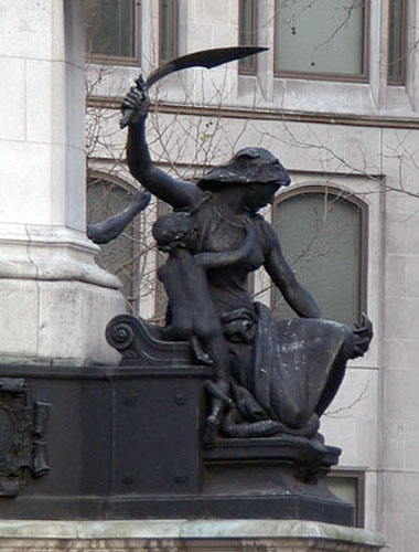 Woman defending child from serpent (Женщина, защищающая ребёнка от змей), 1905