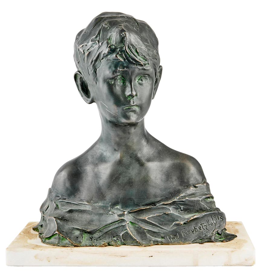 Bust of a Boy / Portrait of the sculptor's son Pierre (Бюст мальчика / Портрет сына скульптора Пьерре), 1915