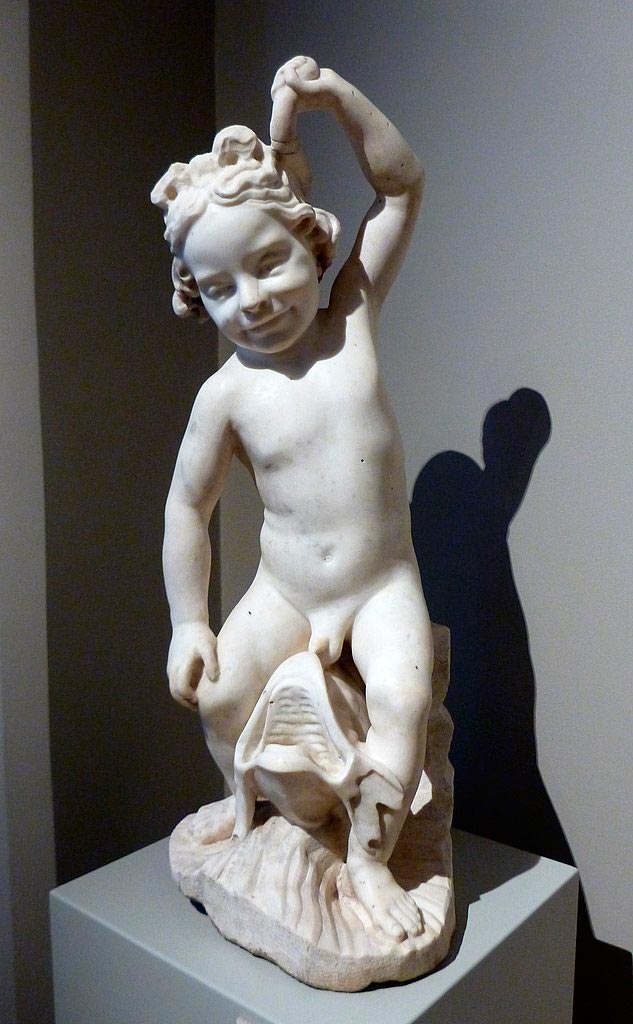 Cupidon sur un dauphin (Амур на дельфине), XVIII