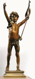 Le Jeune Saint Jean-Baptiste prêchant (Проповедующий юный Св Иоанн Креститель), с.1873 bronze/бронза 57cm