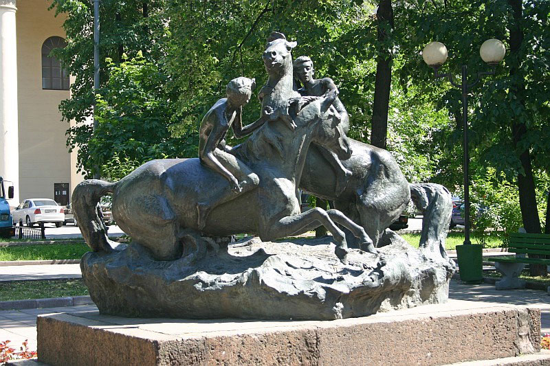 Купание коней (Bathing horses)