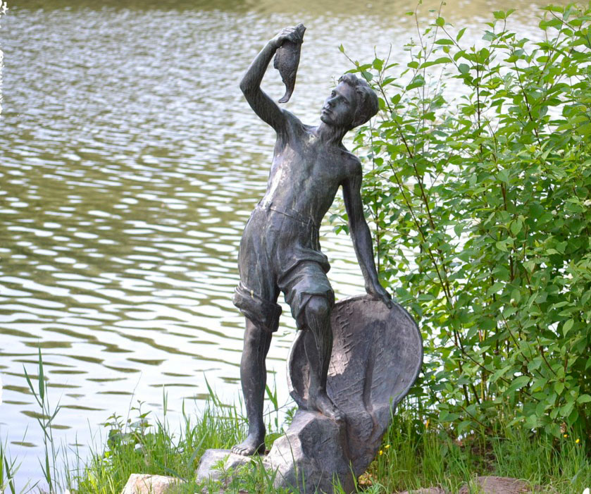 Мальчик с рыбкой (A boy with a fish), 1950