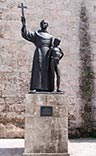 Monument of Junípero Serra with Juaneño Indian boy (Монумент Жуниперо Съерре, стоящему с индейским мальчиком), 1962-1963