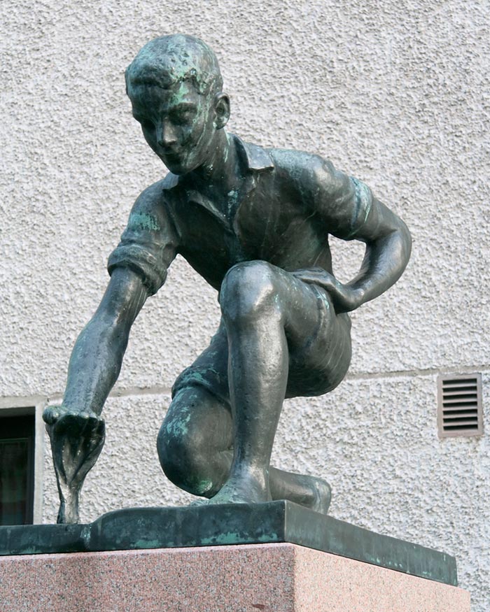 Poika purolla / Tiedon lähteellä (Мальчик у ручья / Источник знаний), 1952