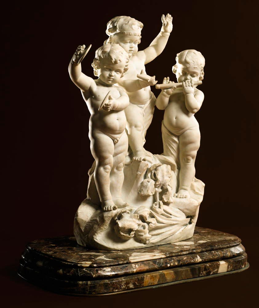 Group of Three Putti Musicians (Группа из трех музицирующих Путти)