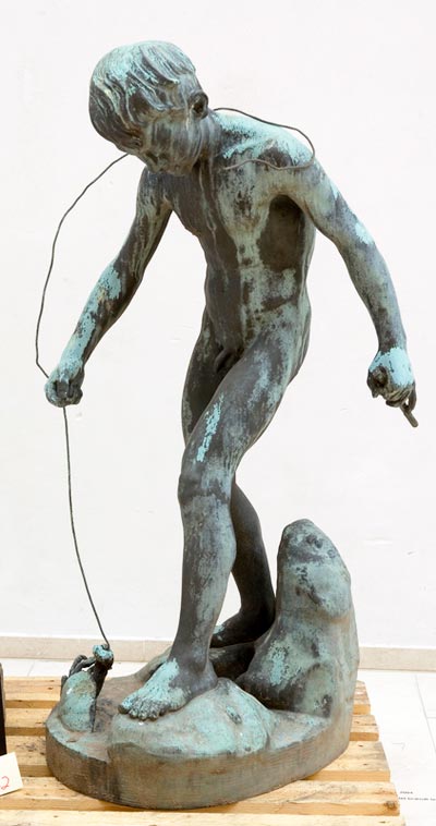 En dreng, der fisker krabber (Мальчик, ловящий крабов), 1884-1893