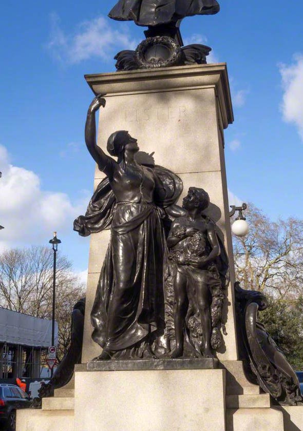 Memorial to Joseph Lister, 1st Baron Lister (Памятник Джозефу Листеру, 1-му барону Листеру), 1922