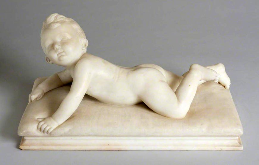 Infant on a Cushion (Младенец на подушке), 1830-1861