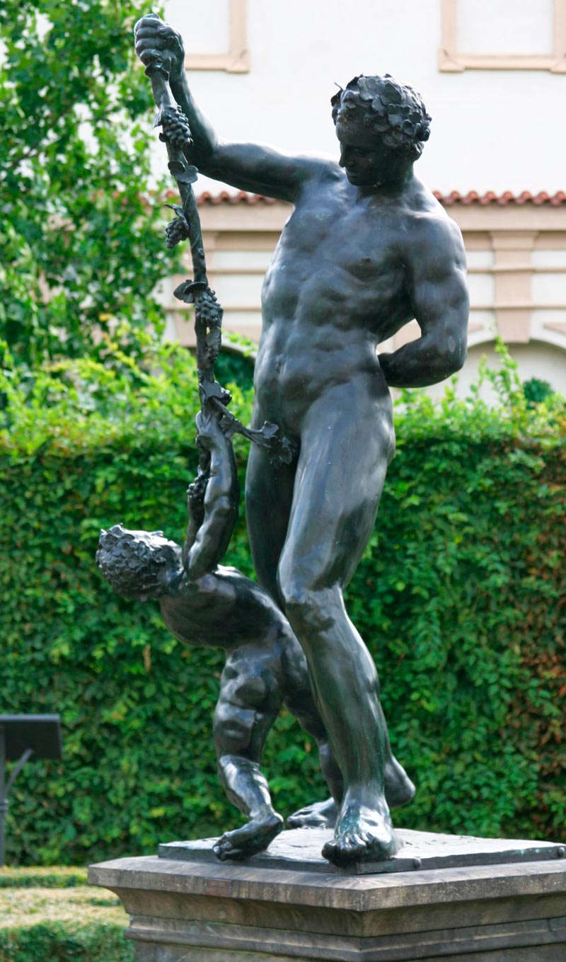 Bacchus med ung satyr (Вакх с юным сатиром), 1624