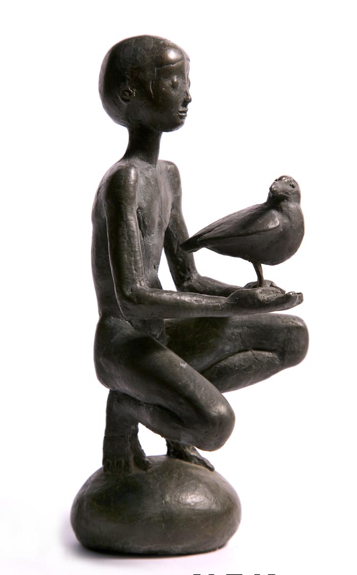 Мальчик с птичкой (Boy with a bird), 1980